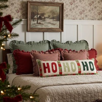 Ho Ho Ho Christmas Quilt Pillow