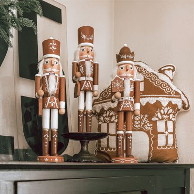 Holiday Gingerbread Nutcracker Set of 3