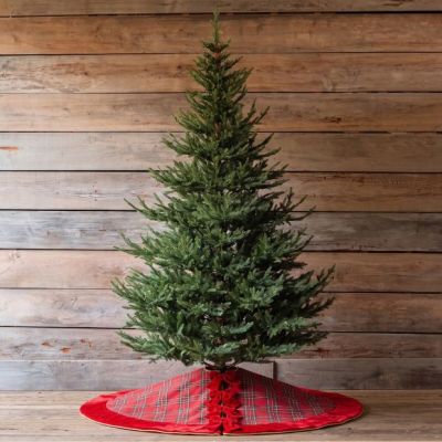 Holiday Noel Red Plaid Tree Skirt