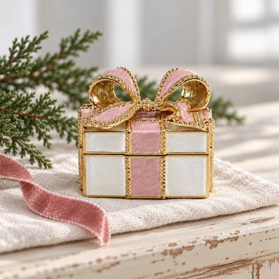 Jeweled Present Trinket Box