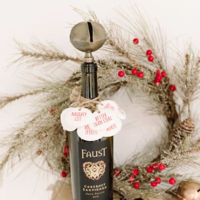 Jingle Bell Wine Bottle Stopper Set of 4