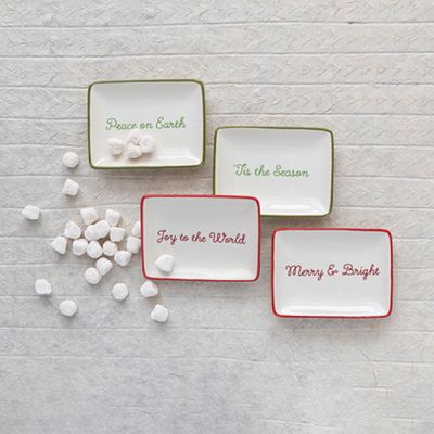 Joyful Stoneware Dish Set of 4