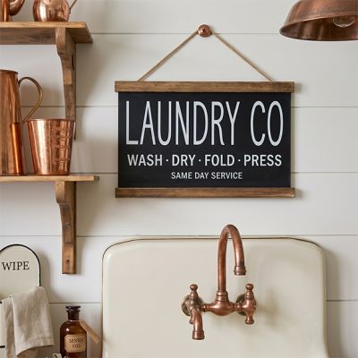 Laundry Co Hanging Wall Sign