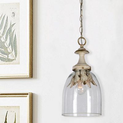Leaf Accent Single Pendant Light