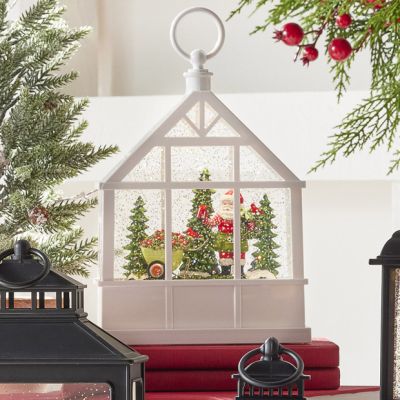 Lighted Water Santa Greenhouse