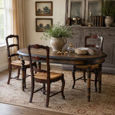 Mahogany Ladderback Side Chair