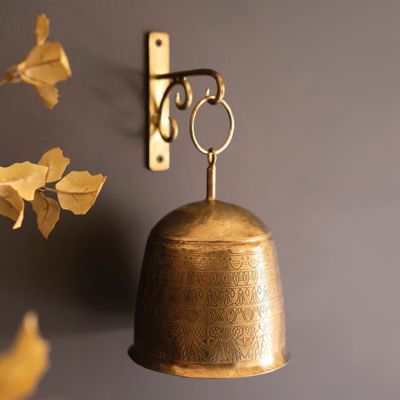 Manor House Brass Bell and Wall Bracket
