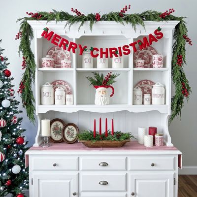 Merry Christmas Fabric Garland