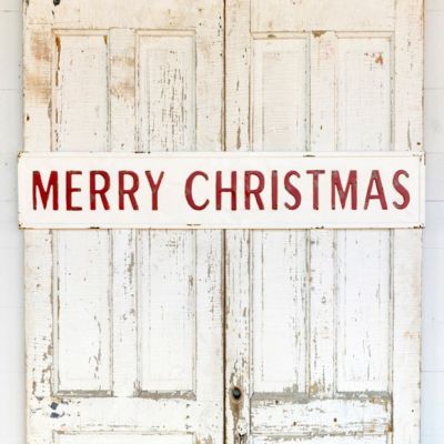 Merry Christmas Metal Sign