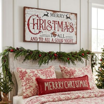 Merry Christmas To All Canvas Wall Sign