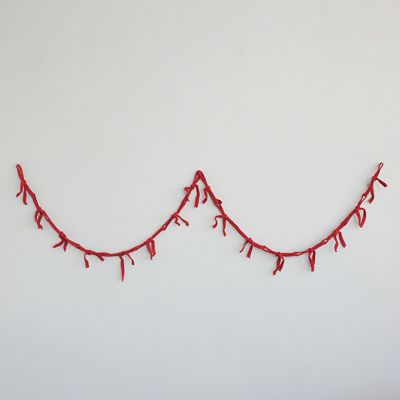 Merry Farmhouse Handmade Bow Garland