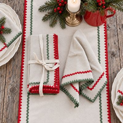 Merry Market Woven Cotton Napkins Set of 4
