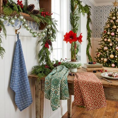 Mixed Pattern Cotton Tea Towel Set of 3