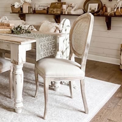 Modern Farmhouse Cane Back Dining Chair
