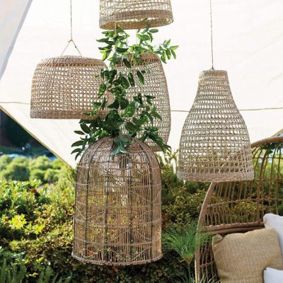 Natural Woven Seagrass Lantern