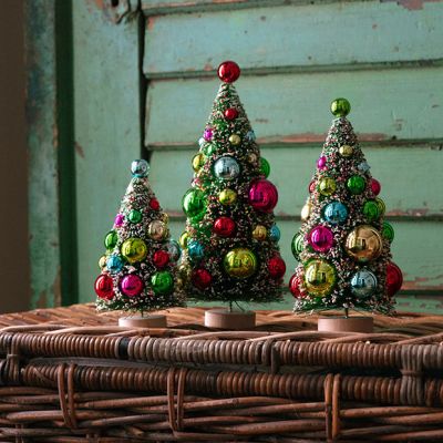 Nostalgic Noel Tabletop Trees Set of 3