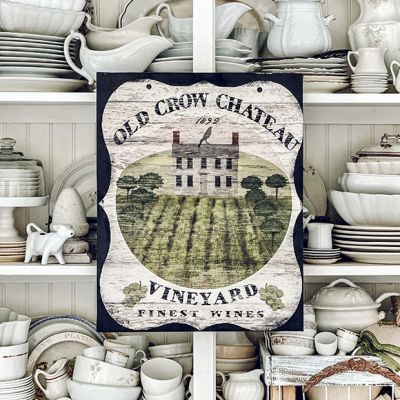 Old Crow Chateau Reproduction Trade Sign