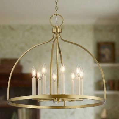 Open Dome 8 Candle Light Chandelier