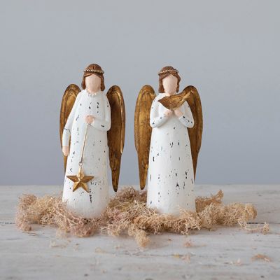 Paper Mache Angel Set of 2