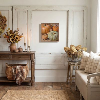 Pastel Pumpkin Arrangement Framed Wall Art