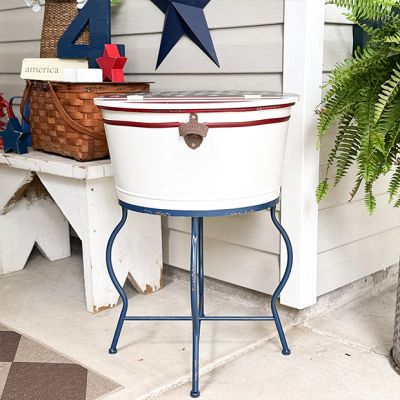 Patriotic Drink Tub On Stand