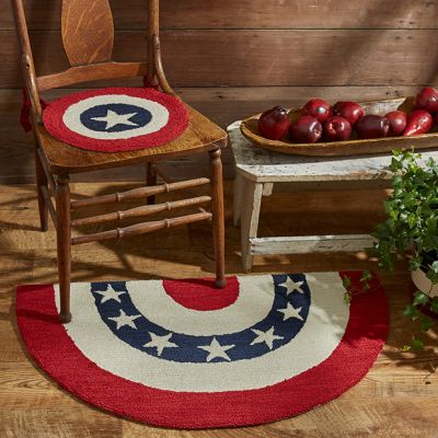 Patriotic Half Round Rug