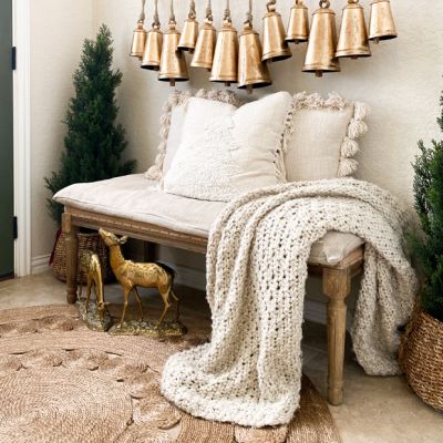 Pillow Top Vintage Inspired Bench