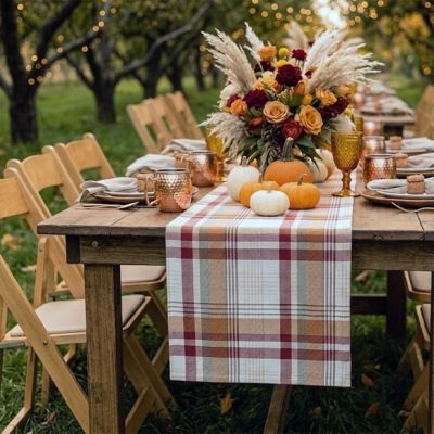 Plaid Harvest Table Runner