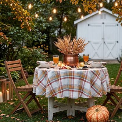 Plaid Harvest Tablecloth