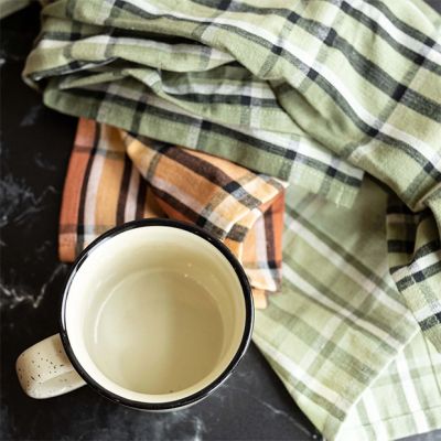 Pretty in Plaid Patterned Kitchen Towels Set of 3