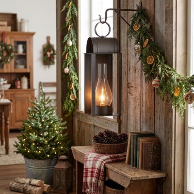 Primitive Black Lantern Lamp