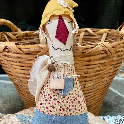 Primitive Harvest Scarecrow Shelf Sitter
