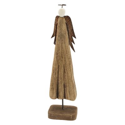 Primitive Natural Wood Angel