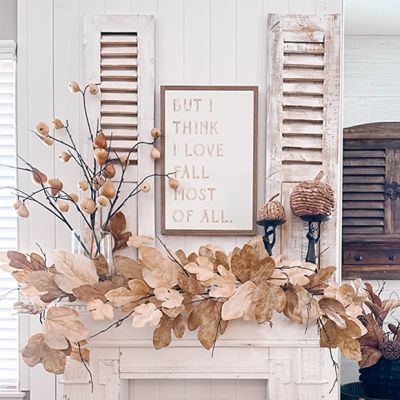 Primitive White Wood Shutter