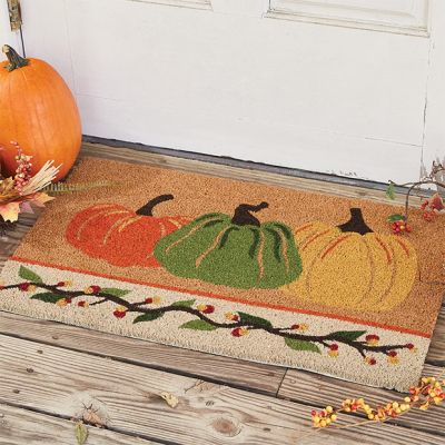 Pumpkin Harvest Door Mat