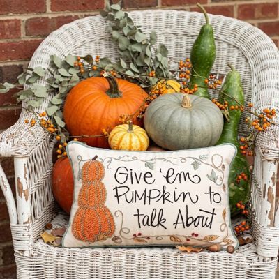 Pumpkin to Talk About Fall Accent Pillow