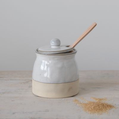 Reactive Glaze Sugar Pot