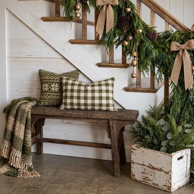 Reclaimed Wood Rustic Farmhouse Bench