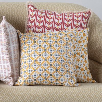 Retro Floral Throw Pillow Set of 2