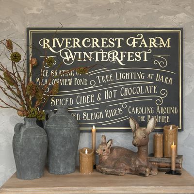 Rivercrest Farm Winterfest Wall Sign