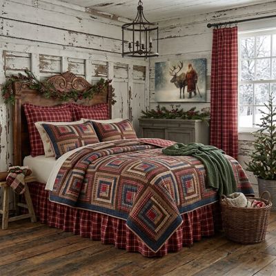 Rustic Americana Patchwork Quilt