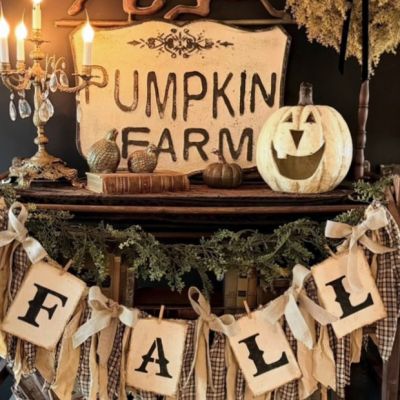 Rustic Big Mouth Jack O Lantern 11 inch