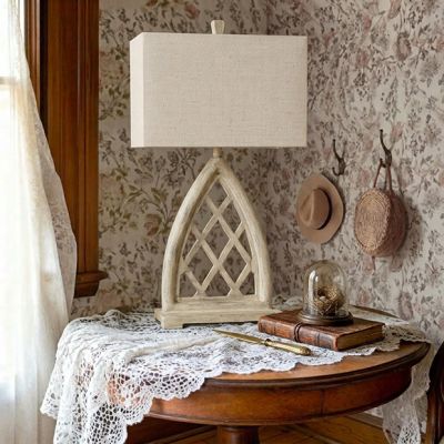 Rustic Cathedral Arch Table Lamp