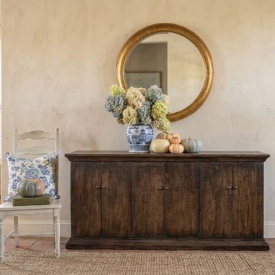 Rustic Charms Elm Sideboard Cabinet