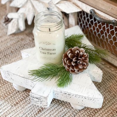Rustic Christmas Tree Riser