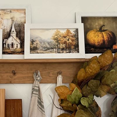 Rustic Framed Autumn Woods 6 Horizontal Wall Art