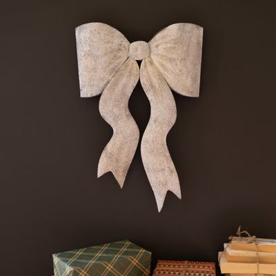 Rustic Noel Bow Door Hanger