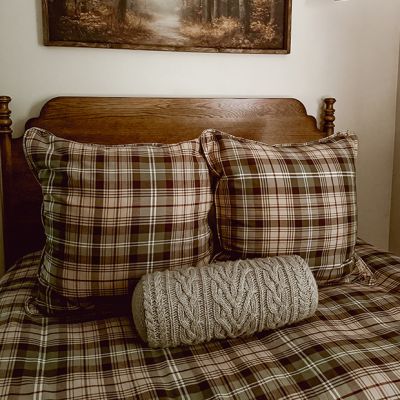 Rustic Retreat Plaid Euro Sham