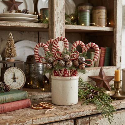 Rustic Twine Candy Cane 8 Inch