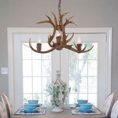 Rustic Woodland Antler Chandelier